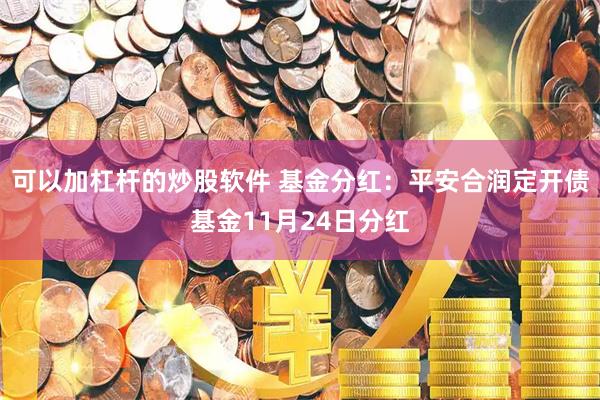 可以加杠杆的炒股软件 基金分红:平安合润定开债基金11月24日分红
